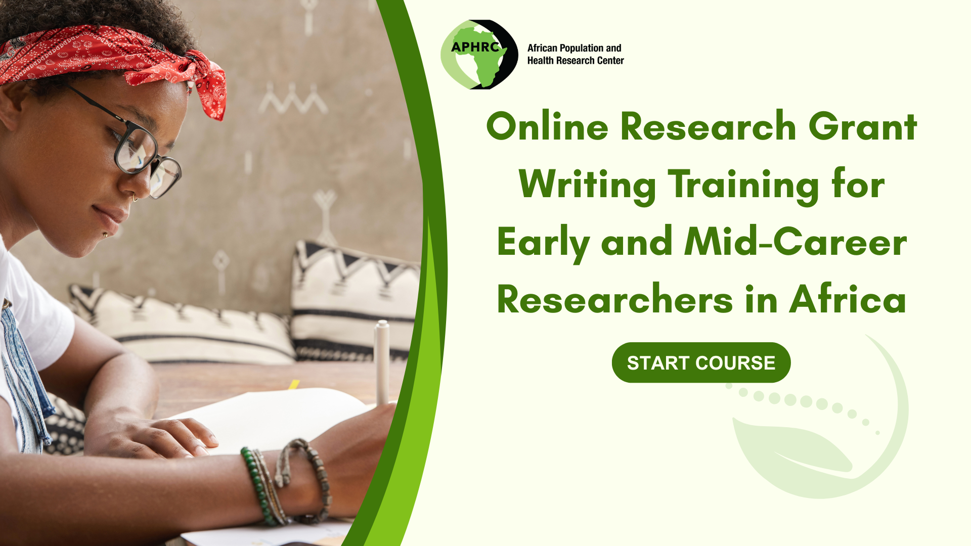 Online Grant Writing Course for Early and Mid Career Researchers in Africa